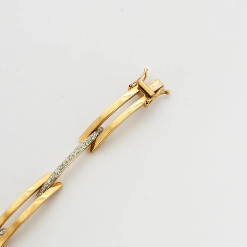 Bracelet Bracelet deux ors en or 750 58 Facettes