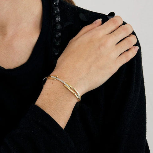 Bracelet Bracelet deux ors en or 750 58 Facettes