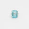 Bague 47 Bague en or blanc 750 ornée d’une topaze bleue 58 Facettes