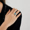 Bague 47 Bague en or blanc 750 ornée d’une topaze bleue 58 Facettes