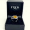 Bague 54 Fred - Bague en or blanc avec citrine cabochon 58 Facettes