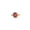 Bague 56 Bague ancienne en or 750 et platine, rubellite et diamants 58 Facettes