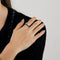Bague 54 Bague lien en or jaune 750, saphirs et diamants 58 Facettes