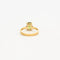 Bague 54 Bague en or jaune 750 avec péridot et diamants 58 Facettes