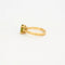 Bague 54 Bague en or jaune 750 avec péridot et diamants 58 Facettes