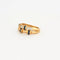 Bague 55 Bague saphir et diamants en or jaune 750 58 Facettes