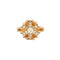 Bague 54 Bague en or jaune 750 avec diamants 58 Facettes