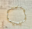 Bracelet Bracelet grains de café en or jaune et or blanc 58 Facettes