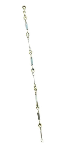 Bracelet Bracelet grains de café en or jaune et or blanc 58 Facettes