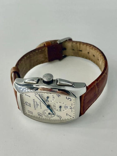 Montre Longines Evidenza - Montre chronographe automatique en acier 58 Facettes