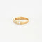 Bague 52 Demi-alliance - Bague en or jaune 750 et diamants 58 Facettes