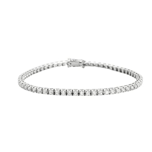 Bracelet Bracelet rivière en or 750 serti de diamants 58 Facettes