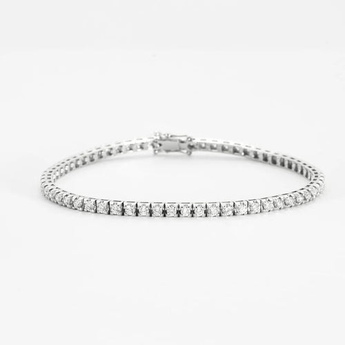 Bracelet Bracelet rivière en or 750 serti de diamants 58 Facettes