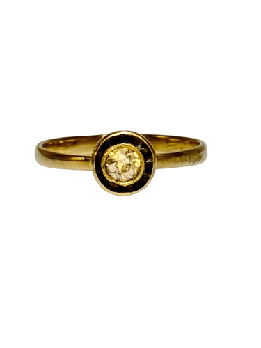 Bague 58 Bague en or blanc avec saphirs et diamant 58 Facettes