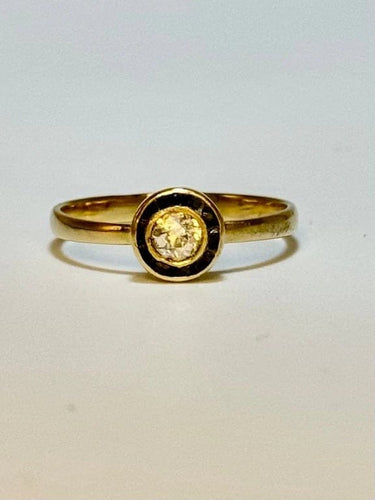 Bague 58 Bague en or blanc avec saphirs et diamant 58 Facettes