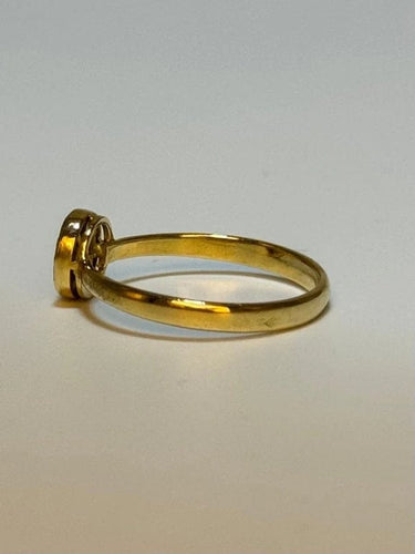 Bague 58 Bague en or blanc avec saphirs et diamant 58 Facettes