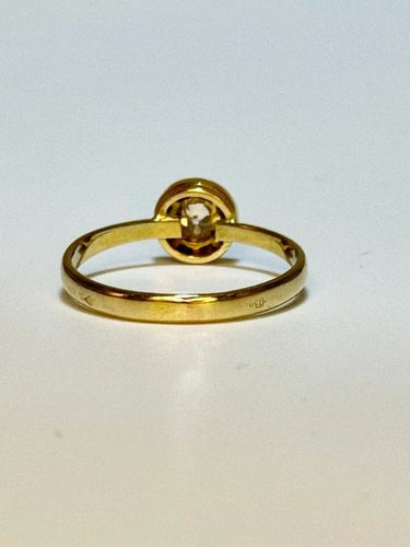 Bague 58 Bague en or blanc avec saphirs et diamant 58 Facettes