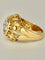 Bague 57 Bague dôme pavée de diamants en or jaune 750 58 Facettes