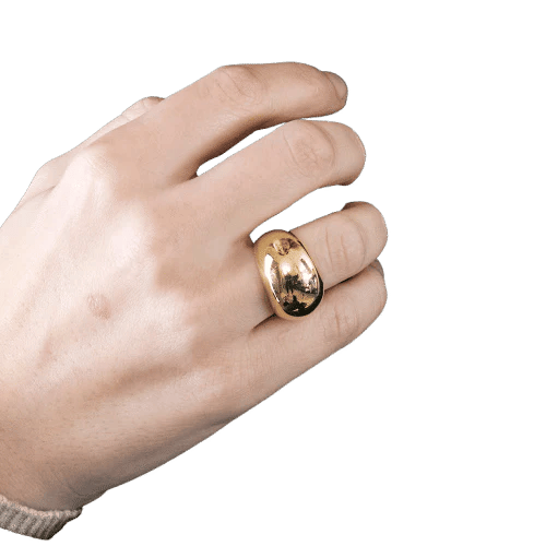 Bague 52 Bague jonc en or jaune 750 58 Facettes