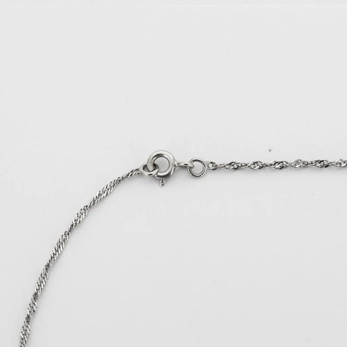 Collier Collier cœur en or blanc 750 serti de diamants 58 Facettes