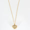 Collier Collier en or jaune 750/1000 avec cœur pavé de diamants 58 Facettes