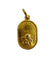 Pendentif Médaille religieuse ange en or jaune 750 58 Facettes