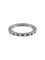 Bague 51.5 Bague alliance tour complet saphirs et diamants en or blanc 18 carats 58 Facettes