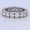 Bague 54 Bague rivière - Bague en or blanc 18 carats et diamants 58 Facettes AN540