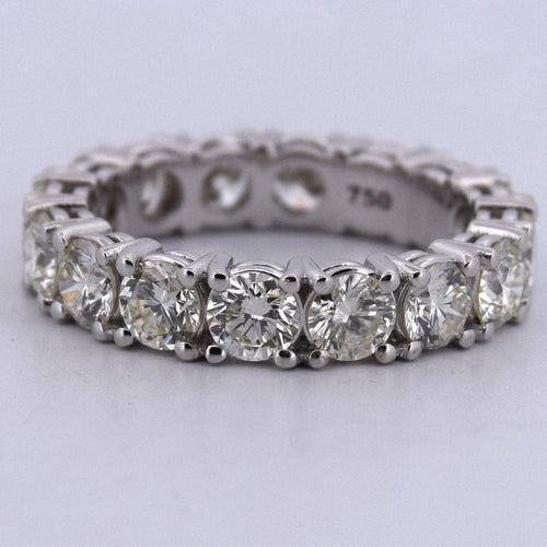 Bague 54 Bague rivière - Bague en or blanc 18 carats et diamants 58 Facettes AN540