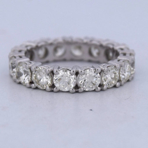 Bague 54 Bague rivière - Bague en or blanc 18 carats et diamants 58 Facettes AN540