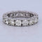 Bague 54 Bague rivière - Bague en or blanc 18 carats et diamants 58 Facettes AN540