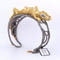 Bracelet Bracelet rigide motif gecko en or 18 carats, diamants et saphirs 58 Facettes BR113