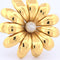 Broche Broche fleur - en or jaune 18 carats et diamants 58 Facettes SP39