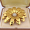 Broche Broche fleur - en or jaune 18 carats et diamants 58 Facettes SP39