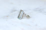 Bague 58 Bague Cocktail aigue-marine 8,00 ct en or blanc 58 Facettes