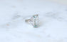 Bague 58 Bague Cocktail aigue-marine 8,00 ct en or blanc 58 Facettes