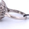 Bague 55 Bague en platine avec saphir et diamants 58 Facettes