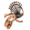 Broche Broche rétro florale en or jaune 18 ct et diamants 58 Facettes SP13 '(01629)