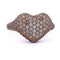 Bague 54 Bague cœur en or rose 18 kt avec diamants 58 Facettes AN52 (0099)