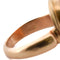 Bague 50 Bague vintage en or jaune 18 ct avec cabochon d’ambre 58 Facettes AN170 '(0789)