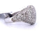 Bague 54 Bague cœur en or blanc 18 carats et diamants 58 Facettes