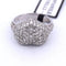 Bague 54 Bague cœur en or blanc 18 carats et diamants 58 Facettes