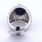 Bague 56 Bague Art Nouveau en or blanc 18 carats avec saphir cabochon et diamants 58 Facettes