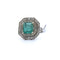 Bague 55 Bague Art déco en platine avec émeraude et diamants 58 Facettes