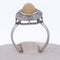 Bague 54 Bague Art déco en or blanc 18 ct avec opale et diamants 58 Facettes AN100 (0069)