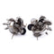 Boucles d'oreilles Boucles d'oreilles vintage - Motif floral en or blanc 18 carats avec perles et diamants 58 Facettes OR26 (00229)