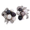 Boucles d'oreilles Boucles d'oreilles vintage - Motif floral en or blanc 18 carats avec perles et diamants 58 Facettes OR26 (00229)