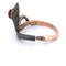 Bracelet Bracelet en or 14 carats et argent avec rubis et diamants 58 Facettes BR37