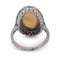 Bague 51 Bague vintage en or blanc 18 kt, opale et diamants 58 Facettes AN218 (0569)