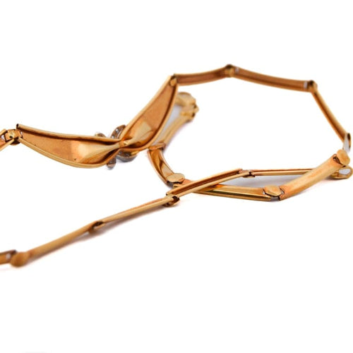 Collier Collier vintage - Collier en or jaune 18 ct et diamants 58 Facettes CL57 '(07119)